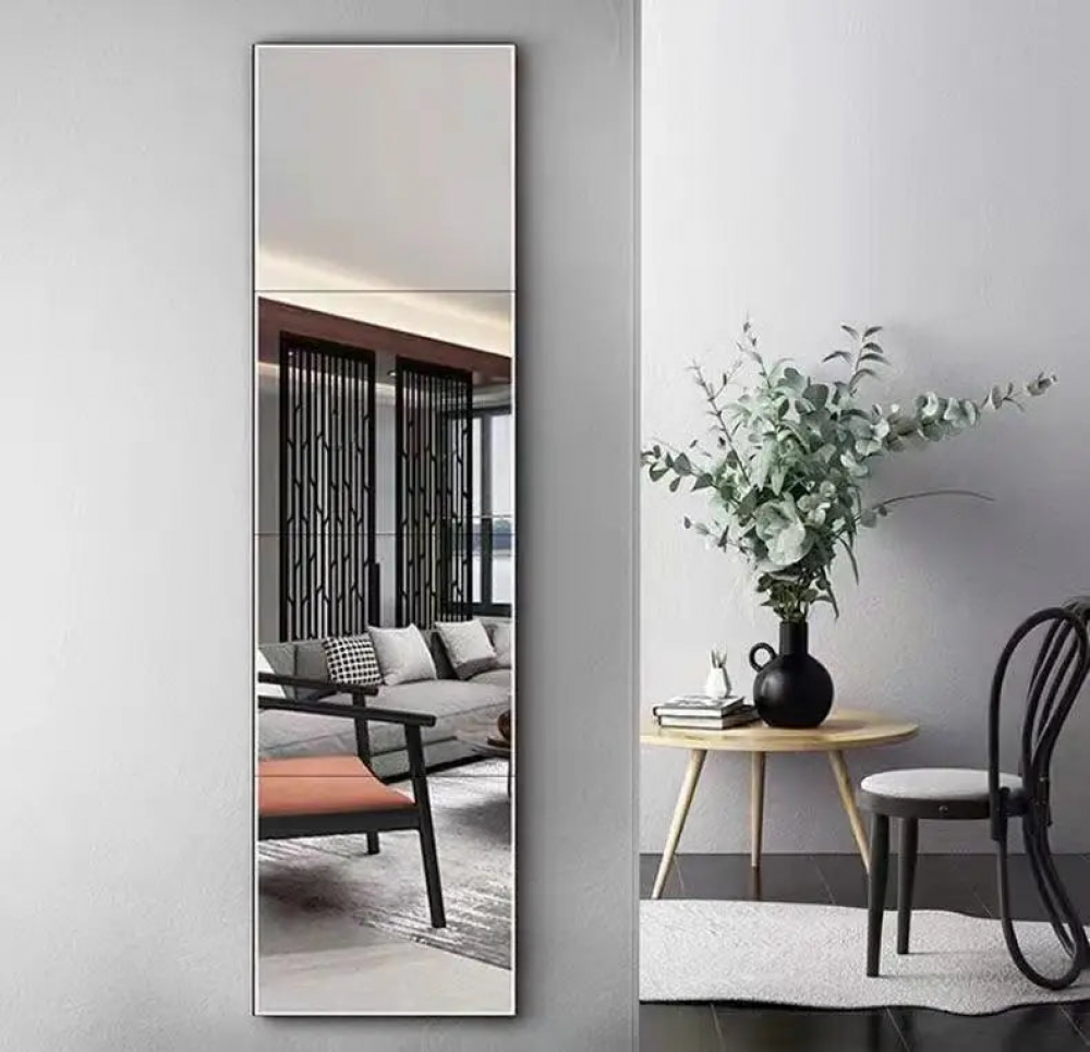 1 meter by 0.5 meter wall adhesive mirror