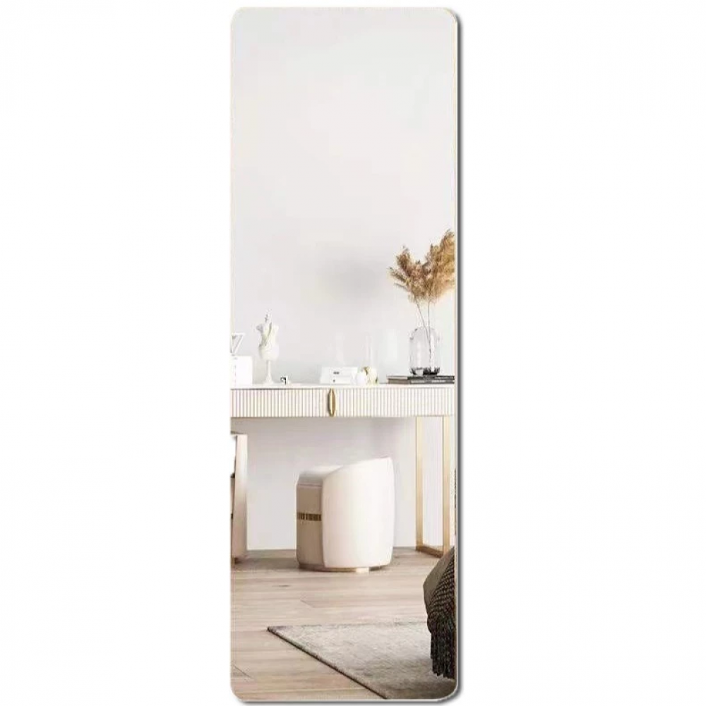 1 meter by 0.5 meter wall adhesive mirror